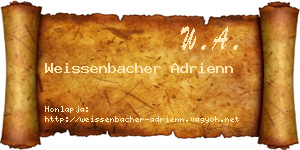 Weissenbacher Adrienn névjegykártya